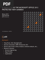 Recon2015 16 Yong Chuan Koh Understaning the Microsoft Office Protected View Sandbox