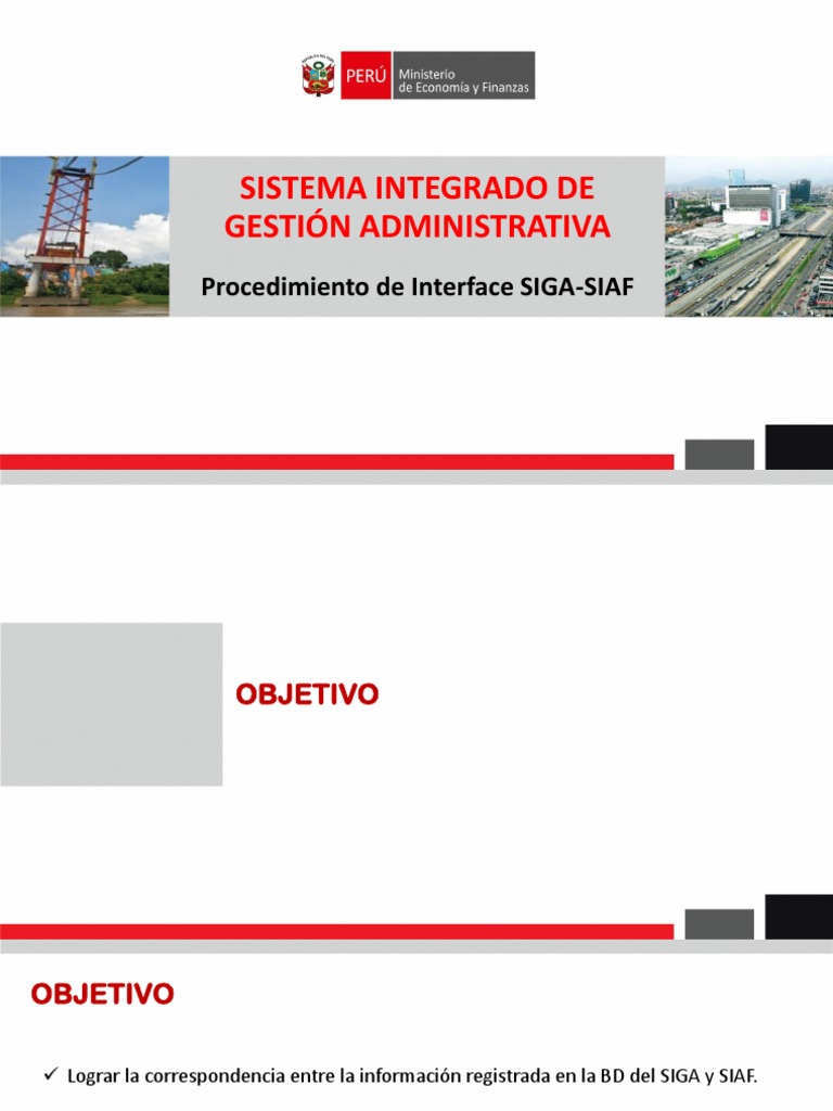 Interfaz SIGA-SIAF: Procedimientos Clave | PDF | Informática | Software