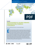 El Dilema Urbano-Urbanizacion, Pobreza y Violencia PDF
