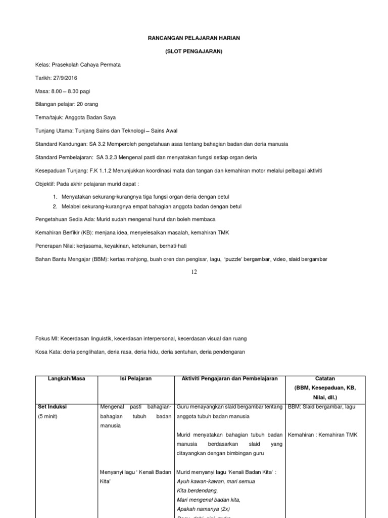 Slot RPH Assignment Pakk3023 | PDF
