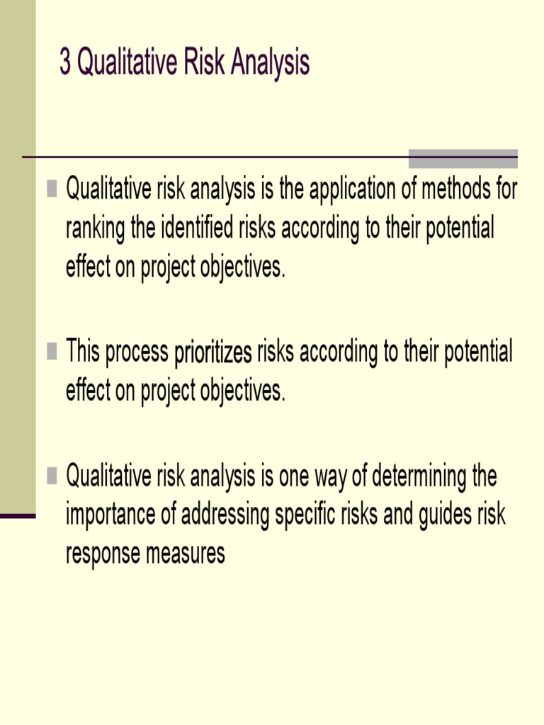 Qualitative Risk Analysis Overview | PDF | Risk Management | Risk