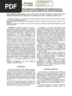 Adubação Nitrogenada e Densidade de Semeadura Na Cultura Do Milho Em Plantio Direto No Oeste Paraense