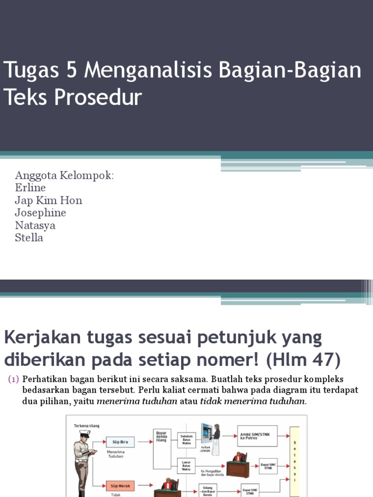 Tugas 5 Menganalisis Bagian Bagian Teks Prosedur