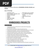 Electronics Project List PDF