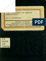 The Meaning of Adult Education - E.C. Lindeman PDF