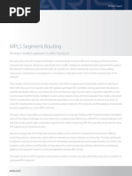 MPLS Segment Routing: Driving A Modern Approach To MPLS Transport