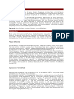 Key Words: Pleural Effusion Peritoneal Effusion Pericardial Effusion