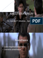 Anestesia Umum: Dr. Ganda P. Sibabiat., Span., Kic