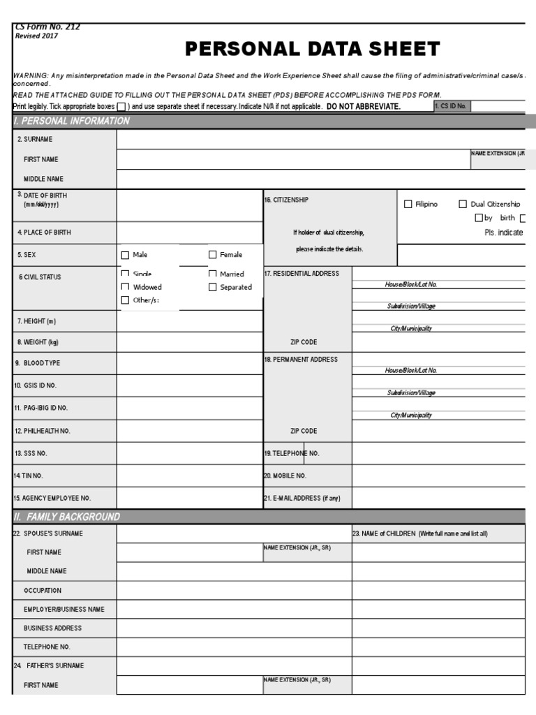 PDS 2017 Form Instructions and Details | PDF | Crime & Violence | Crime ...