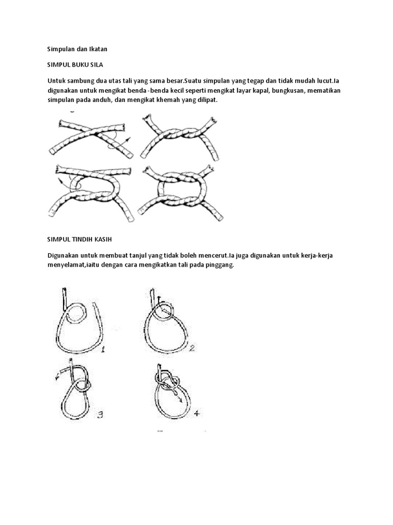 Panduan Simpul dan Ikatan Tali | PDF | Griya & Taman