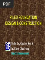 Piled Foundation Design & Construction