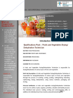 Fruits and Vegetables Drying or Dehydration Technician