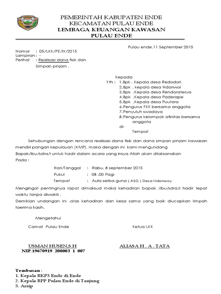 Undangan Rapat