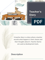 Teacher Dairy