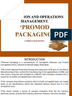 Production and Operations Management.: Promod Packaging'