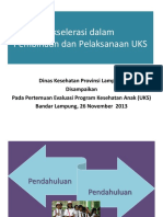 Akselerasi Pembinaan Dan Pelaksanaan UKS Lampung