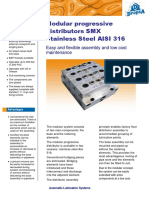 Modular Progressive Distributors SMX Stainless Steel AISI 316