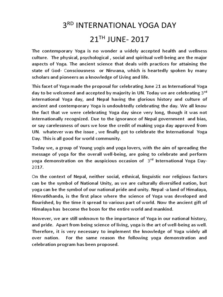 Proposal PDF Yoga Asana