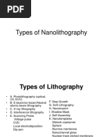  Nanolithography types