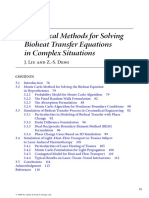 Numerical Methods For Solving Bioheat Transfer Equations in Complex Situations