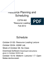 Lecture 8 - Resource Planning and Scheduling PDF