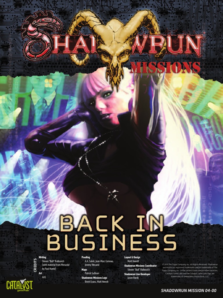 Shadowrun: 4th Ed. 20th Anniversary Core Rulebook - Catalyst Game