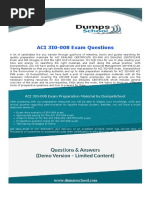 ACI DEALING CERTIFICATE 3I0-008 Exam Dumps