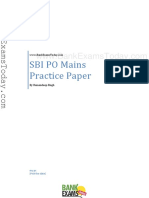 SBI Mains Set 1 PDF