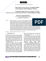 Phytochemical Analysis of Papaya Leaf