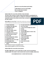 Intermediate: Medical Myths ESL Lesson Plan: The Table Below Contains Some Commonly Held Health Ideas. First