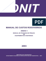 Manual de pesquisa de preços de equipamentos e materiais