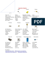 Capacitor Types & Applications