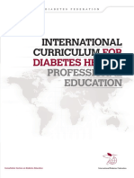 International Curriculum For Diabetes Health Professional Education