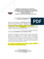 Carta de Aceptacion