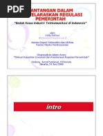Download Tantangan dalam Menyelaraska Regulasi Pemerintah Bedah Kasus Industri Telekomunikasi Indonesia by Eddy Satriya SN3565332 doc pdf