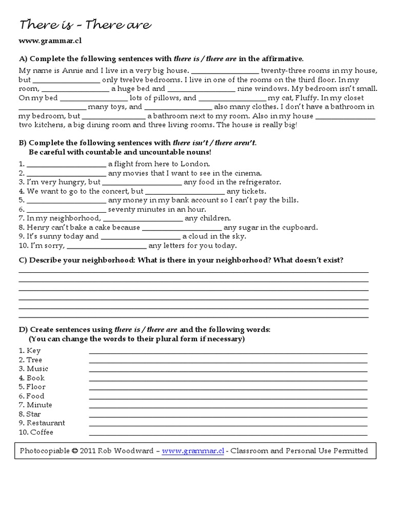There Is There Are PDF | PDF