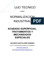 Dibujo Tecnico Acabado Superficial Tratamientos y Mecanizados Especiales PDF