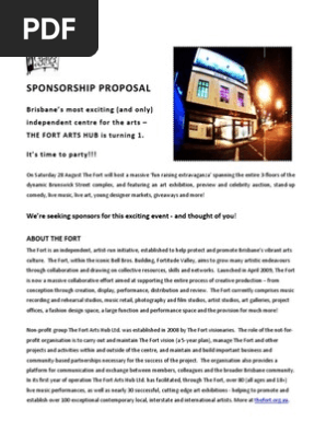 Sponsorship Proposal