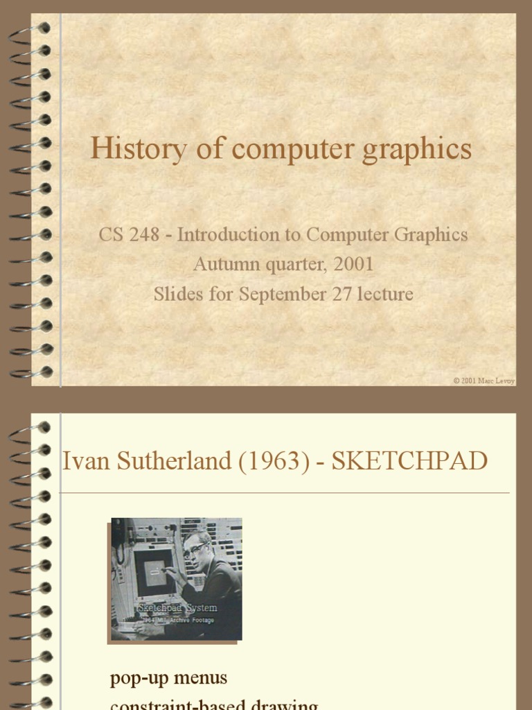 History of Computer Graphics Overview | PDF | Computer Graphics ...