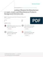 Agricultural Residues (Wastes) For Manufacture of Paper, Board, and Miscellaneous Products: Background Overview and Future Prospects