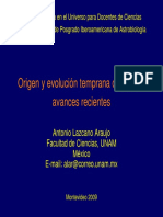 Antonio Lazcano - Origen y Evolucion Temprana de La Vida Ava