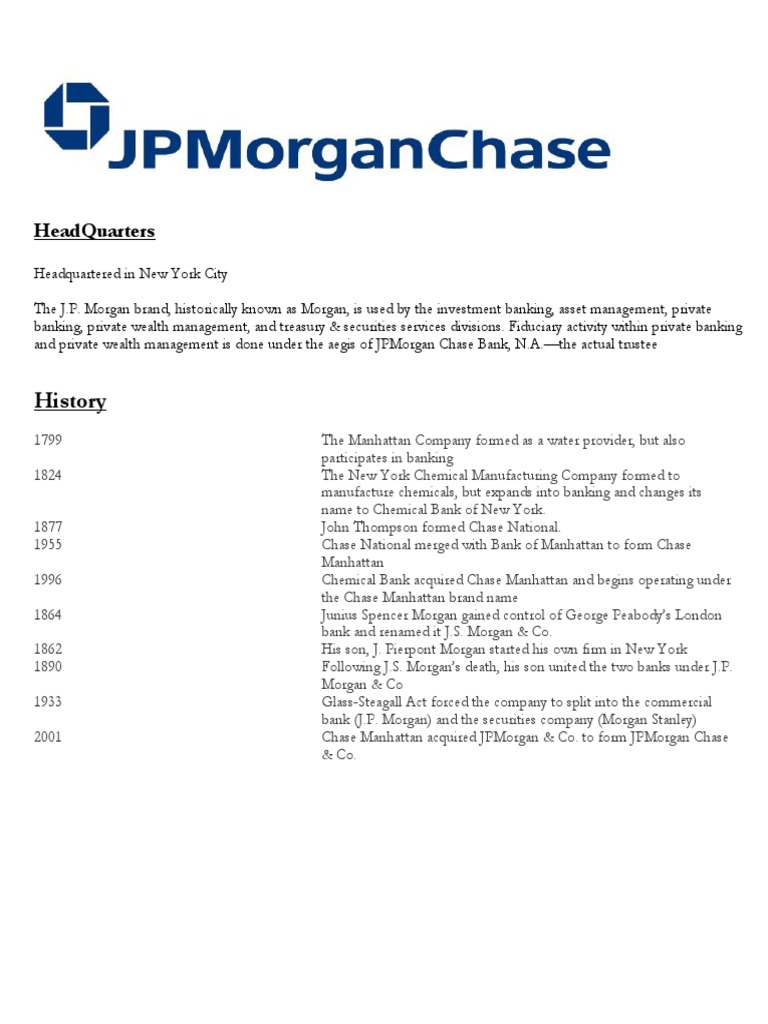 Jp morgan chase pdf jp morgan chase chase bank