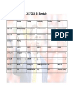 2017 6s Schedule