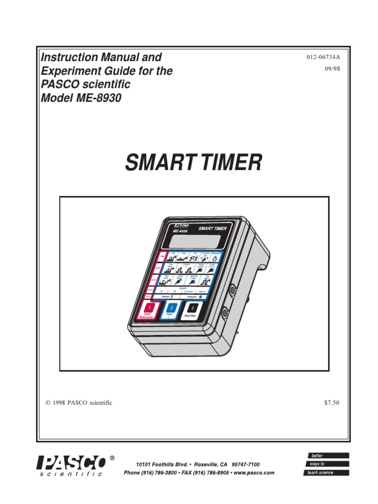 Documento Smart Timer | PDF | Time Of Flight Mass Spectrometry | Mass