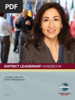 District Leadership Handbook: A Guide To Effective District Management