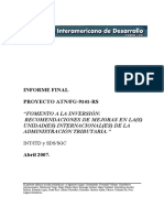 Fomento A La Inversión. Recomendaciones en Las Unidades de Administración Tributaria PDF