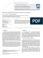 Materials Science and Engineering A: Mechanical Stabilisation of Retained Austenite in - TRIP Steel