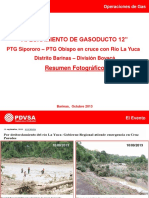 Resumen Trabajos Afloramiento Gasoducto en Río La Yuca Al 14-10-2013