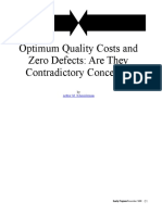 Quality Cost and Zero Defect