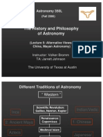 The History and Philosophy of Astronomy Lecture 5: Alternative Views: China, Mayan Astronomy. Presentation